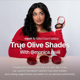 Espoir Be Velvet Cushion Puff enables easy, controlled application.