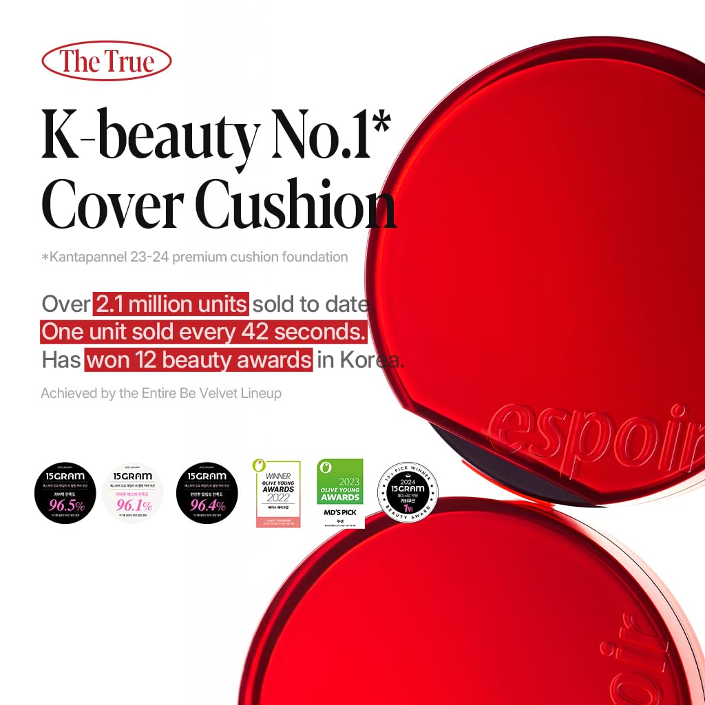 Espoir Be Velvet Lightweight Formula provides breathable wear.