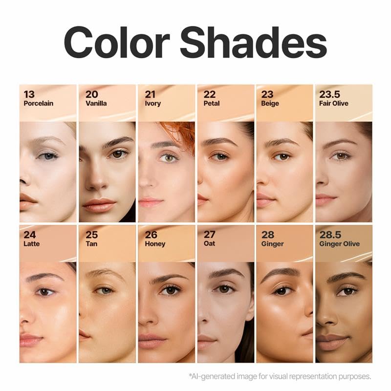 Espoir Be Velvet Olive Shade 34.5 illustrates true color with minimal oxidation.