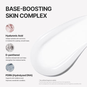 Espoir Bonding Primer close-up on skin texture improvement.
