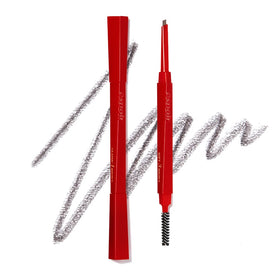 Espoir Brow Balance Pencil 2 Cool Gray shows triangular shape for precise brow strokes.