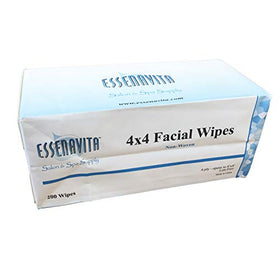 Essenavita esthetic wipes box dry non-sterile for spa use, hygienic and ready-to-use.
