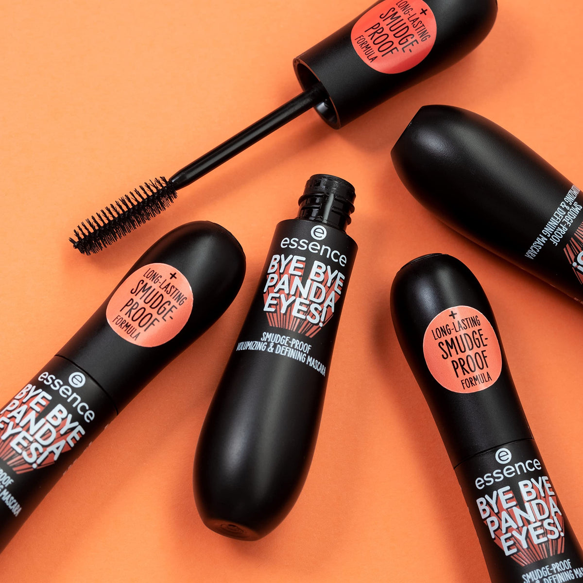 essence Bye Bye Panda Eyes lifestyle use showing natural to defined look