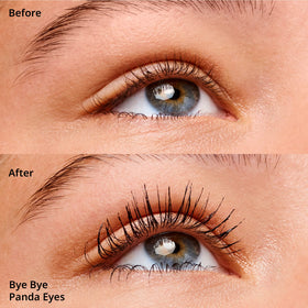 essence Bye Bye Panda Eyes wand closeup with defined bristles