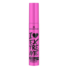 essence I Love Extreme Crazy Volume Mascara wand angle for full lash coverage.