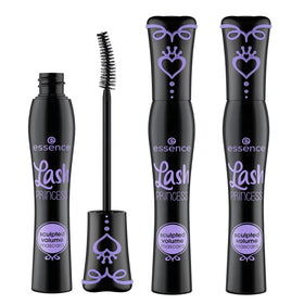 Essence Lash Princess Sculpted Volume Mascara packshot showing a convenient 3-pack option.