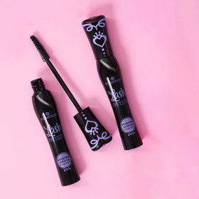 Essence Lash Princess Sculpted Volume Mascara rich black swatch showing deep color.