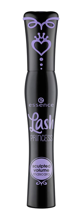 Essence Lash Princess Sculpted Volume Mascara wand close-up highlighting the tapered fiber brush for defined volume.