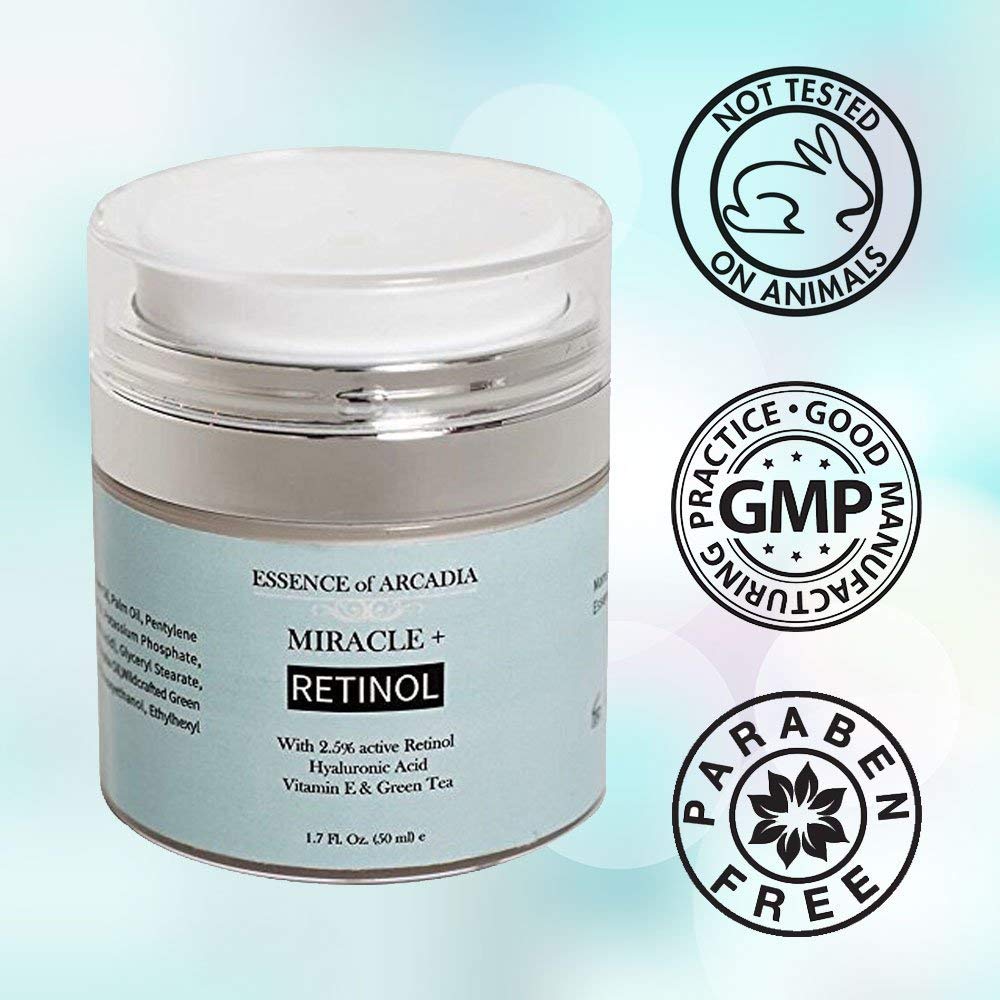 Essence of Arcadia hyaluronic acid glow shot for plump, hydrated skin.