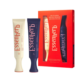 ESSENHERB Day to Night Duo packaging shown, aligning with vegan skincare values