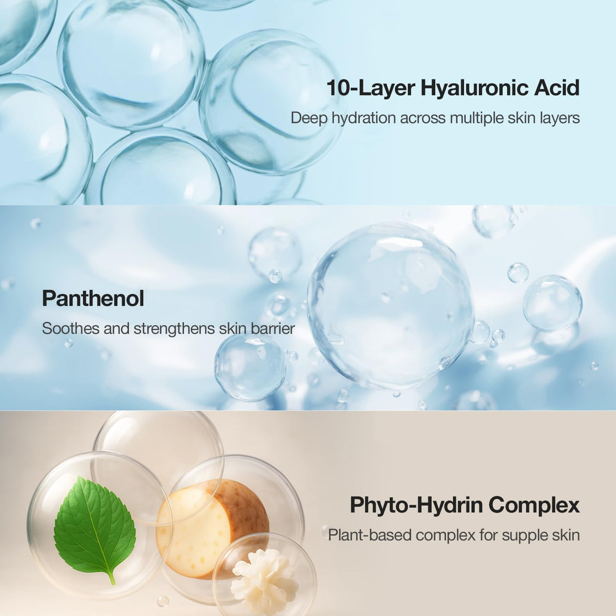 ESSENHERB Deep Core Hydra Ampoule as the first step in routine.