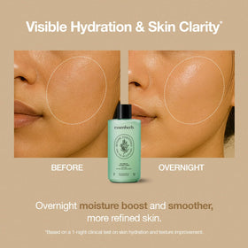 Close-up of Essenherb Tea Tree 90 Toner texture showing lightweight hydration.