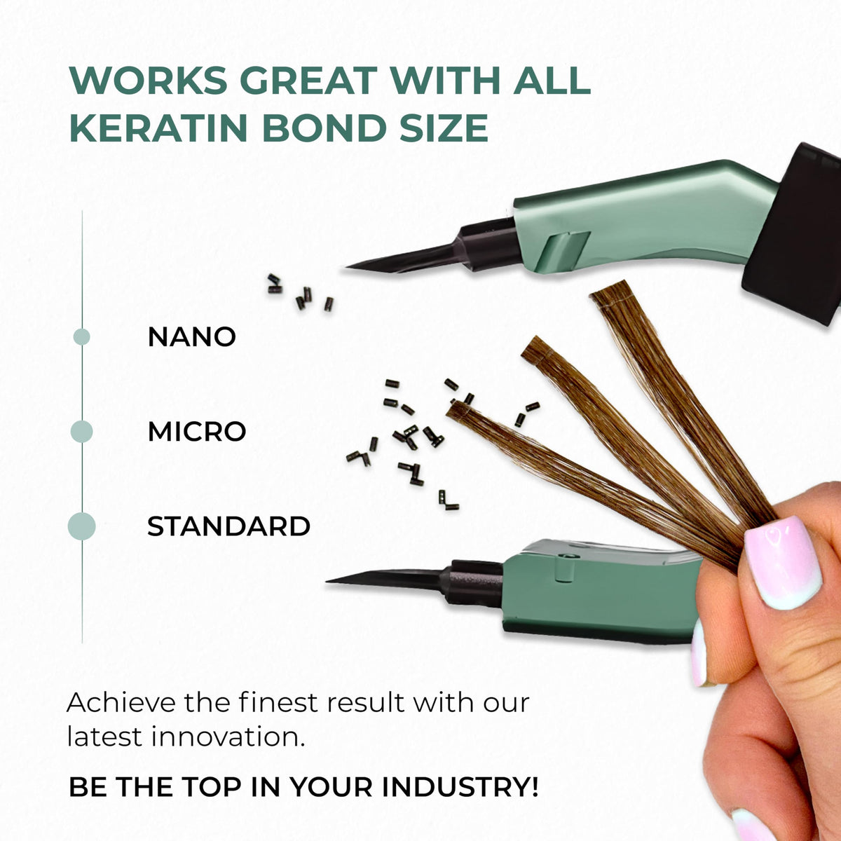 ESSENT-IX keratin fusion tool rapid heat-up under 50 seconds for faster styling