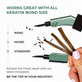 ESSENT-IX keratin fusion tool rapid heat-up under 50 seconds for faster styling