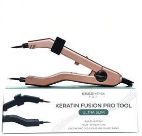 ESSENT-IX keratin fusion tool with slim long plates for precise root application.
