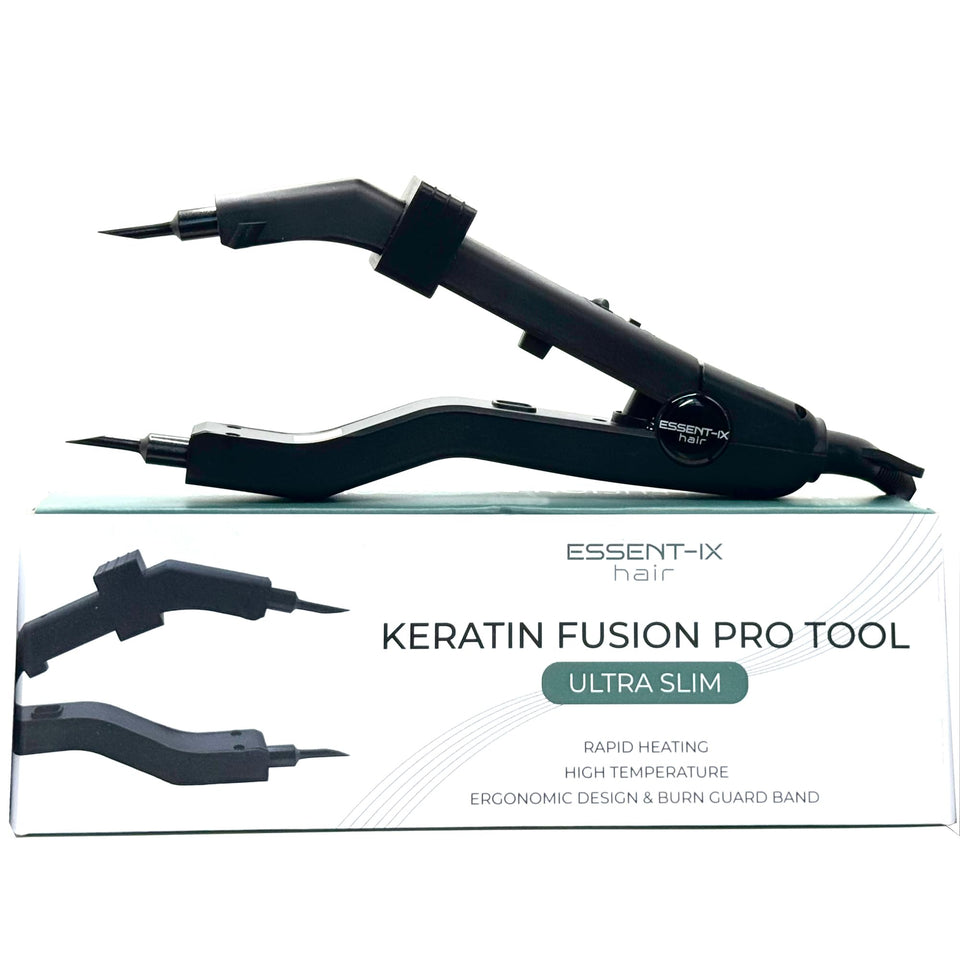 ESSENT-IX keratin fusion tool with slim long plates for precise root access.