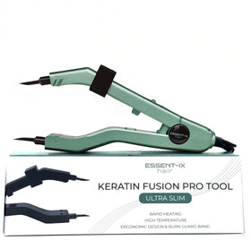 ESSENT-IX professional keratin fusion tool with mint green plates for precise bonding