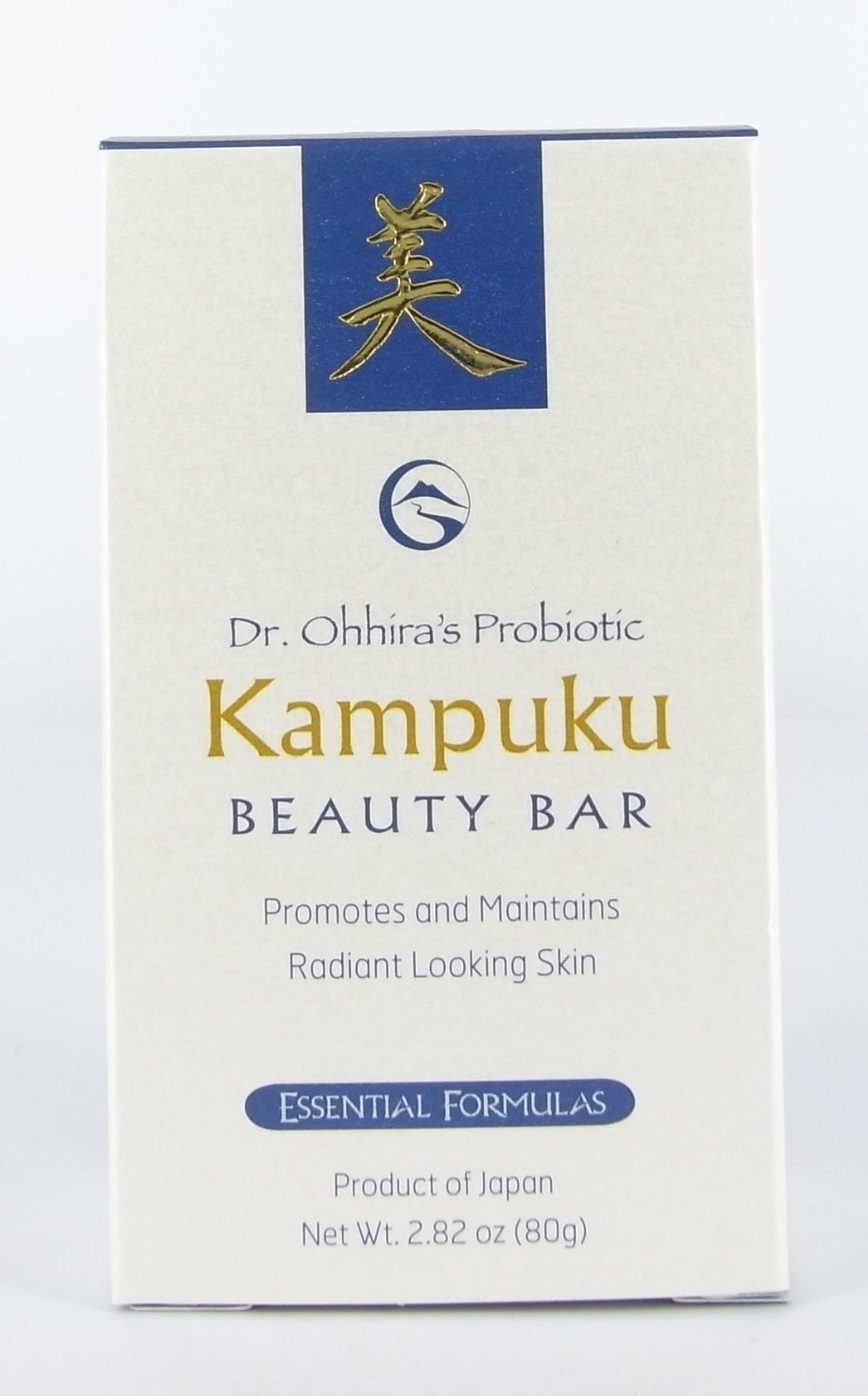 Dr. Ohhira's Kampuku Beauty Bar front view with probiotic cleanse for balanced skin.