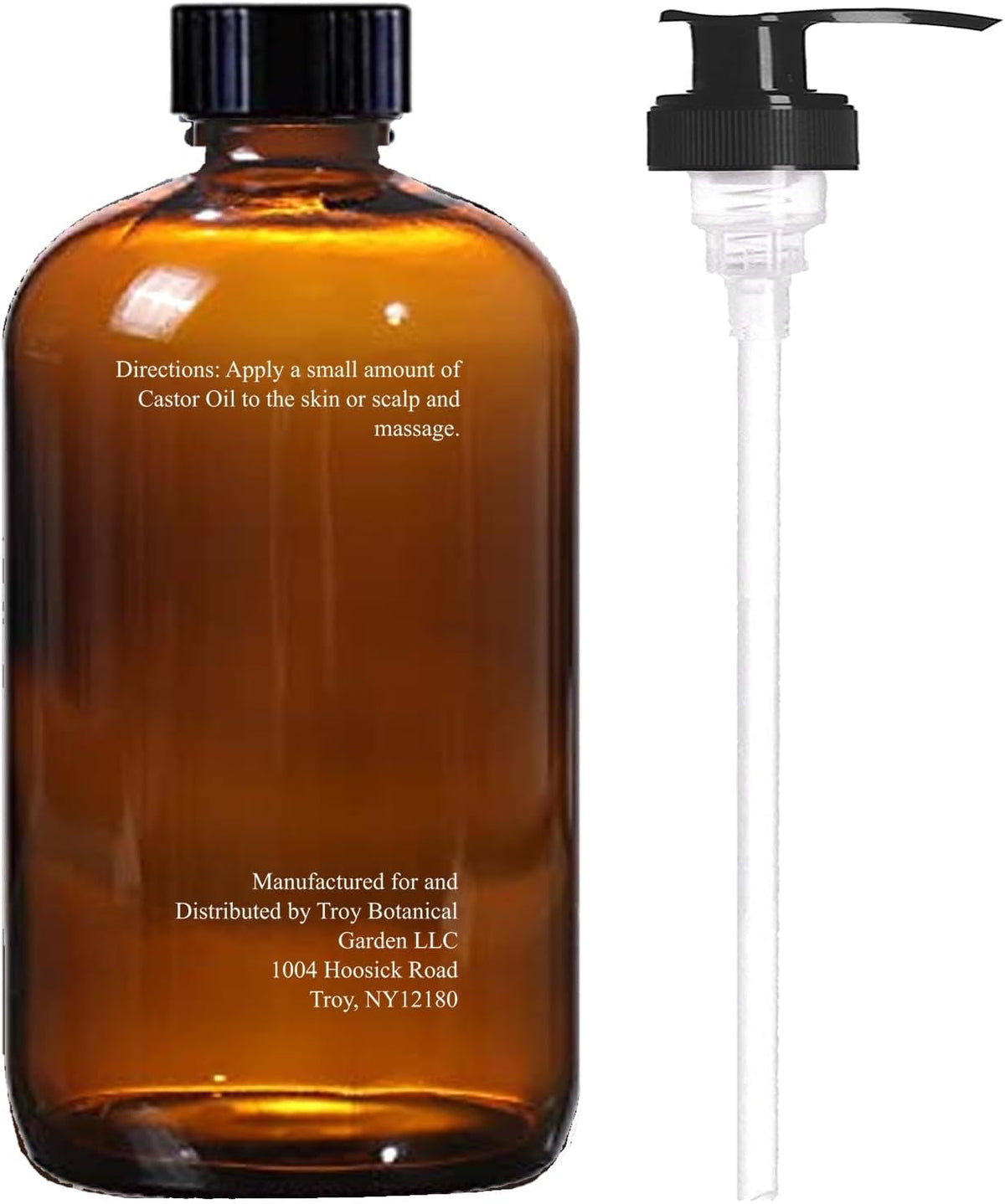 Close-up shows the olive peppermint label on Essentially KateS castor oil.