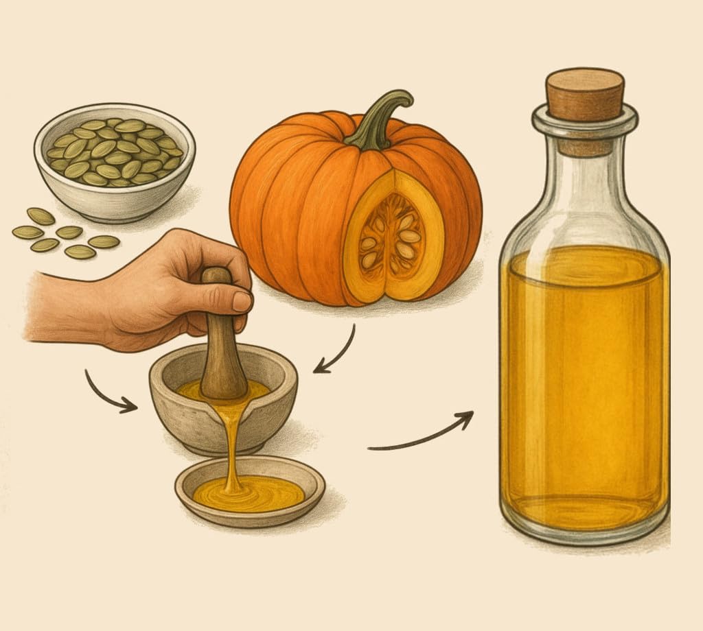 Essentially KateS pumpkin-seed-oil-glass-bottle signals premium storage and freshness