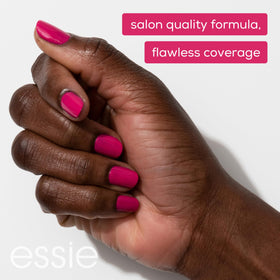 essie easy-glide brush enables quick, streak-free at-home application