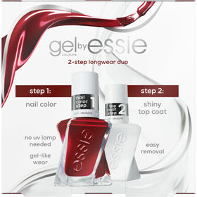Essie Gel Couture flex-e gel technology graphic highlights chip resistance