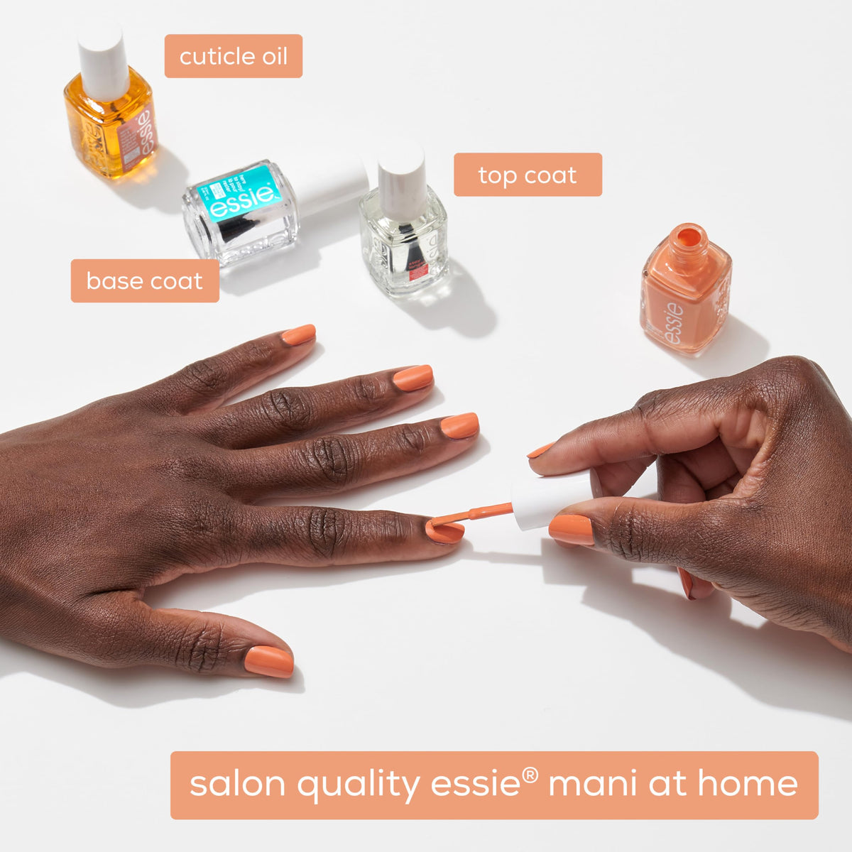 essie on-a-roll apricot cuticle oil supports healthy nails between colors