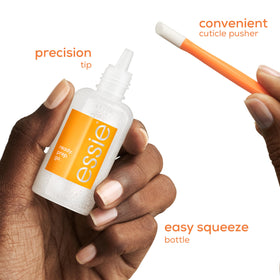 Essie ready. prep. go 5% refining complex with micro-exfoliating minerals in action