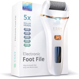 Essy electric foot file with fine roller for delicate skin reduction