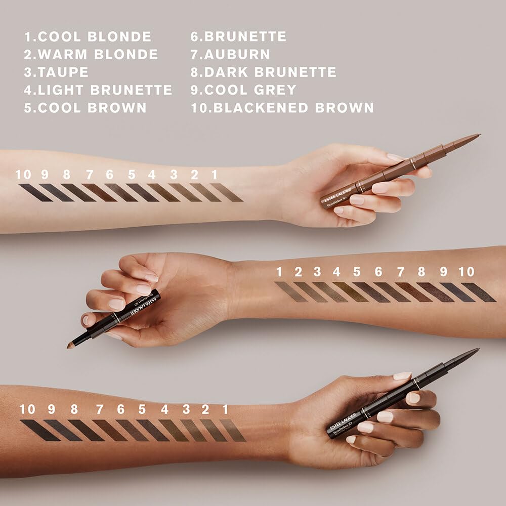Estée Lauder BrowPerfect gel provides all-day hold without flaking.