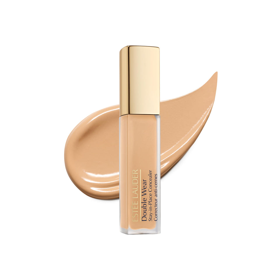 Estée Lauder Double Wear concealer wand with 3D sculpting for precise coverage.