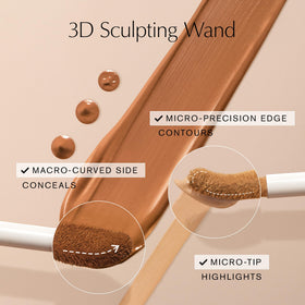 Estée Lauder Double Wear concealer features micro silica spheres for oil control.