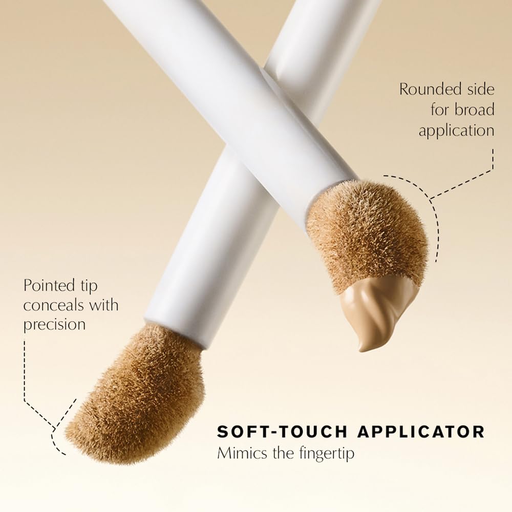 Estée Lauder Futurist Soft Touch Concealer applicator shows precision blending for flawless finish