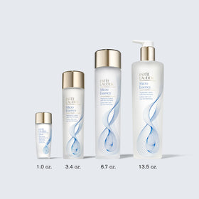 Estée Lauder Micro Essence application scene suggests quick hydration and smooth skin.