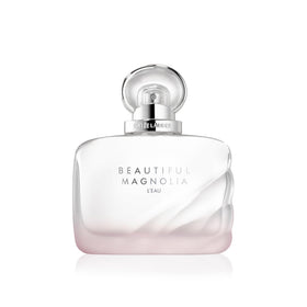 Estée Lauder Beautiful Magnolia L'Eau bottle highlights lavender notes for fresh daytime wear.