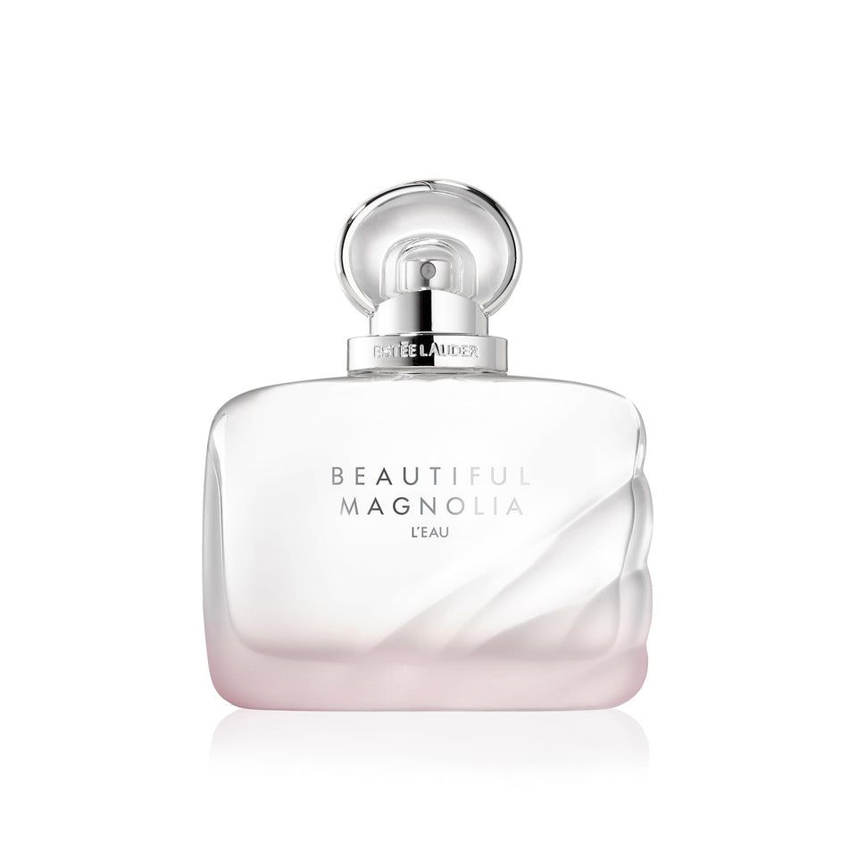 Estée Lauder Beautiful Magnolia L'Eau bottle highlights lavender notes for fresh daytime wear.