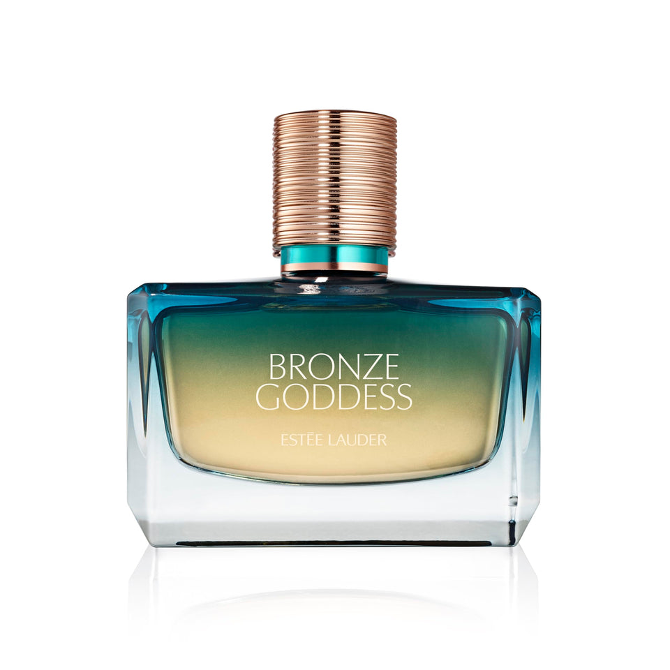 Estée Lauder Bronze Goddess Nuit bottle glows for elegant evening wear.