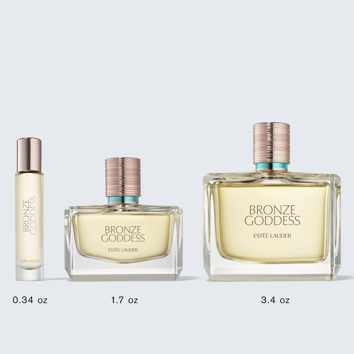 Estee Lauder Bronze Goddess bottle in sunset light suggests all-day allure.