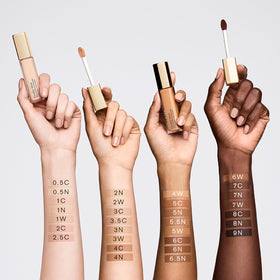 Estée Lauder Double Wear formula hydrates on contact for comfort.