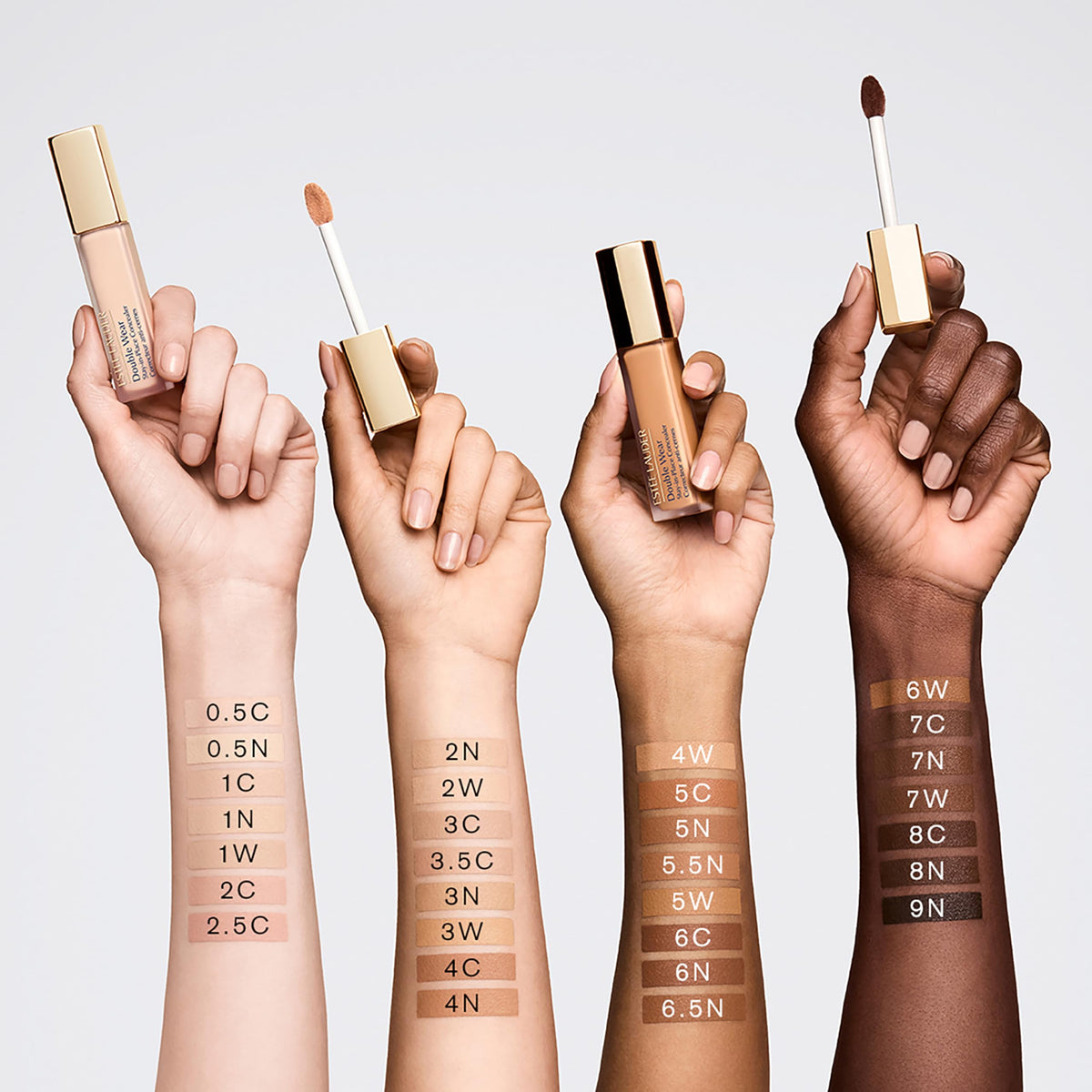 Estee Lauder Double Wear concealer hydrates on contact for comfortable wear.