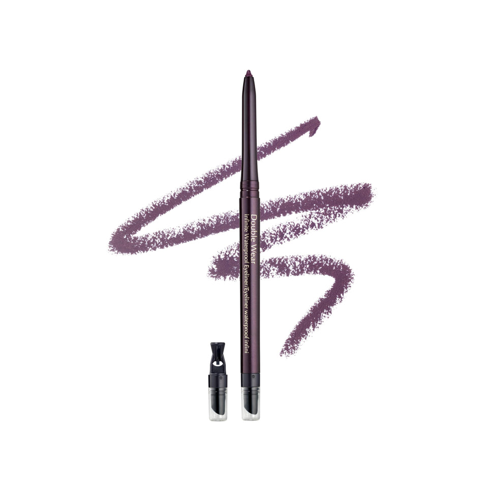 Estée Lauder Double Wear eyeliner pencil 06 Deep Plum for precise, long-lasting definition.
