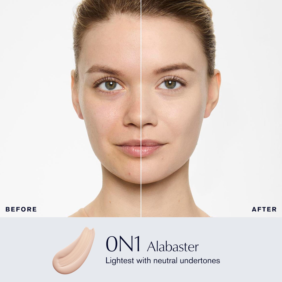 Close up of Double Wear texture indicating breathable, buildable coverage for dimensional matte finish