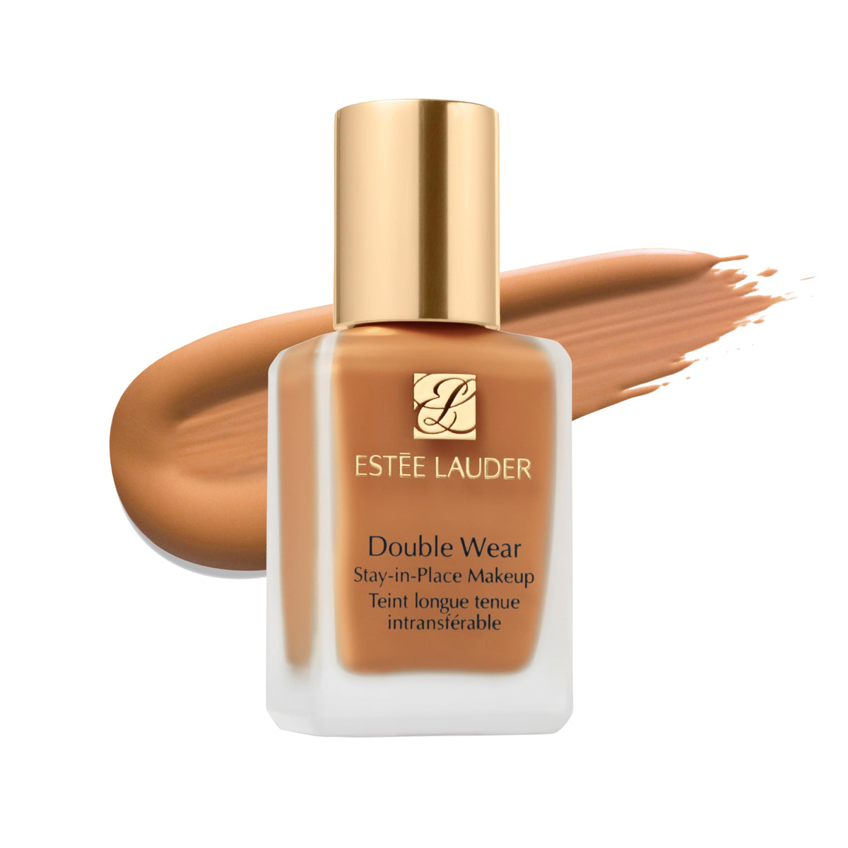 Estée Lauder Double Wear bottle with pump showing all-day oil control.