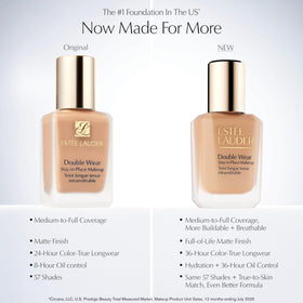 Estee Lauder Double Wear oil-control formula reduces shine without heaviness.