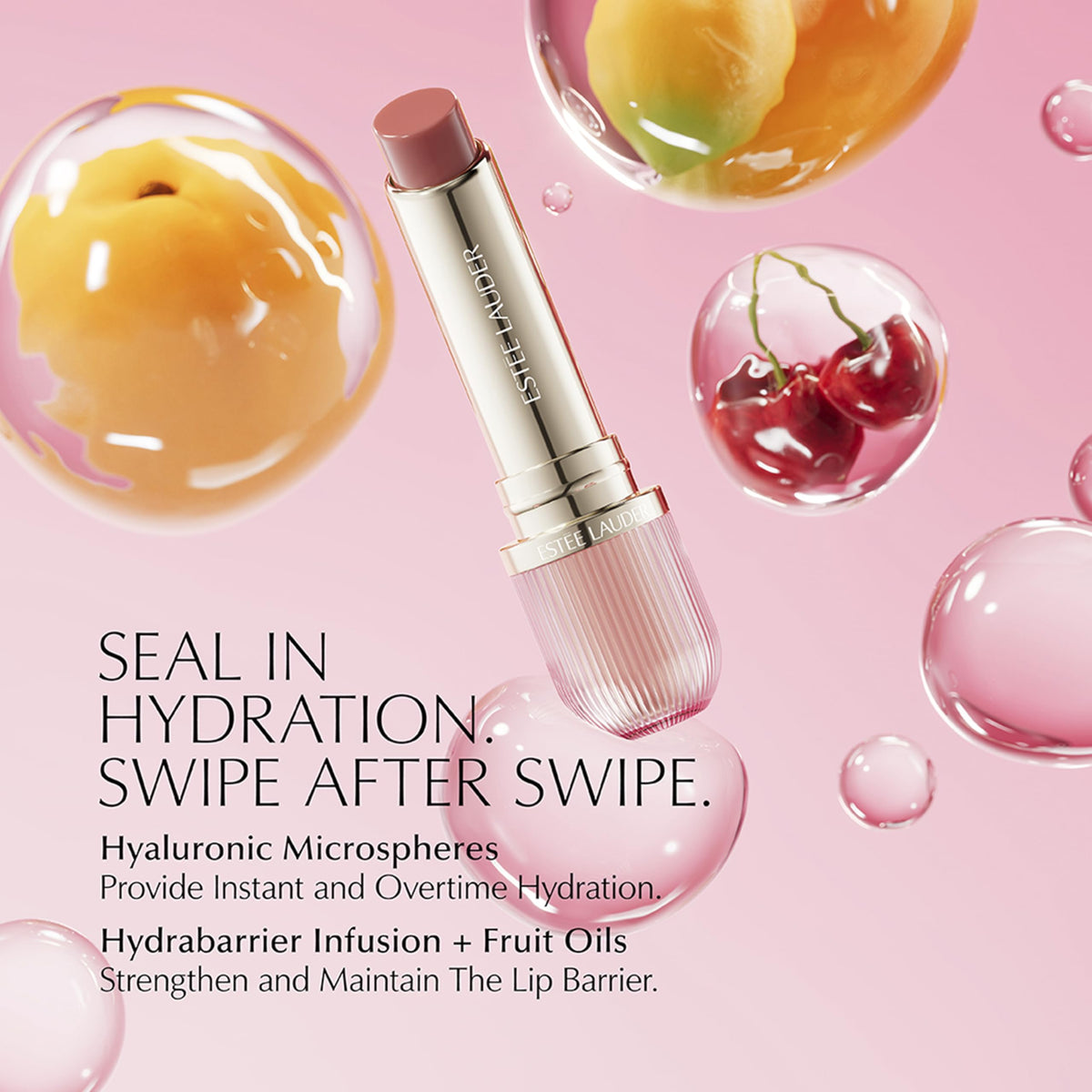 Estee Lauder Futurist HydraPlump lip balm strengthens the lip barrier.