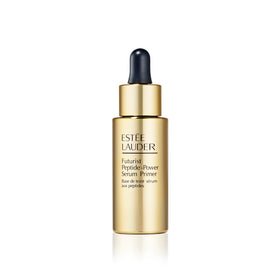 Estée Lauder Futurist Serum Primer bottle pour delivers instant hydration for a smooth base.