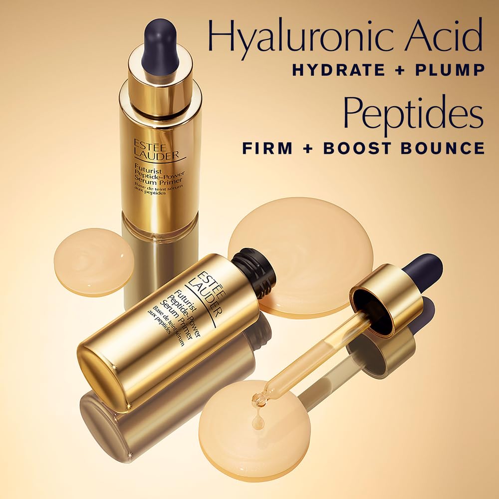 Estée Lauder Futurist Serum Primer silky texture pearls create a radiant glow and grip.