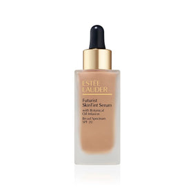 Estée Lauder Futurist Skin Tint bottle close-up with SPF 20 daily protection.