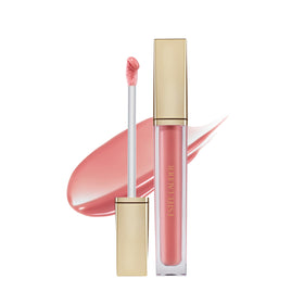 Estée Lauder Glossy Pout Lip Oil in Strawberry Milk bottle delivers hydration with a high-gloss shine.