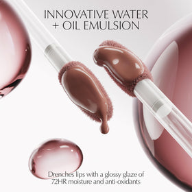 Estée Lauder Glossy Pout Lip Oil with vanilla pistachio scent enhances daily lip care.